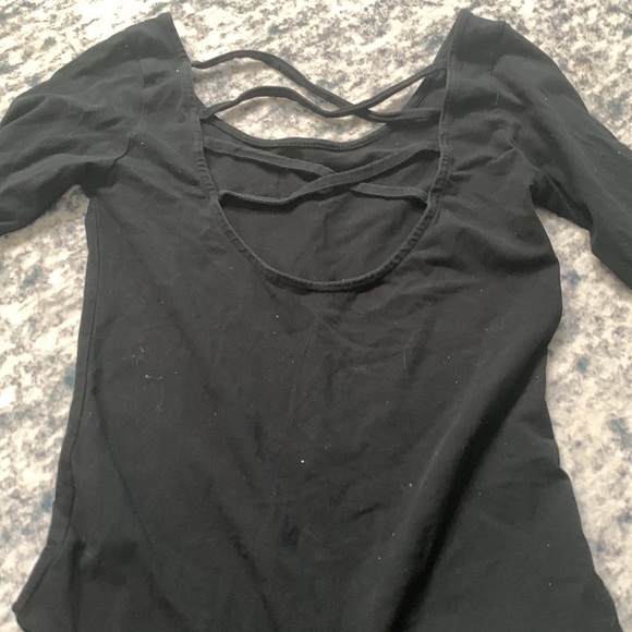 Cotton stretch black body suit medium #3 - Picture 4 of 5